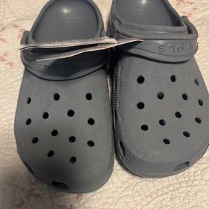 CROCS Kids Slip-On Slippers - Slate Gray
